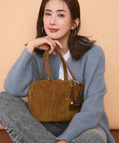 【WEB&一部店舗限定】スエード ボストン バッグ