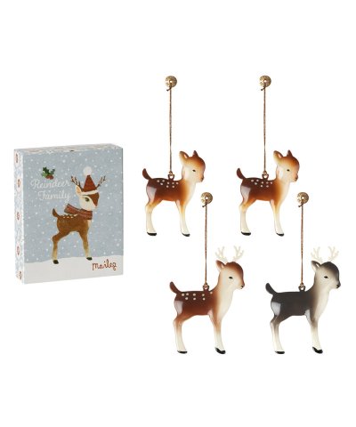 メイレグ Maileg オーナメントトナカイのファミリーセットBOX付き