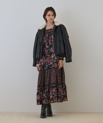 ボタニカルティアードワンピース