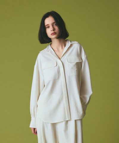 ウールミリタリーシャツ