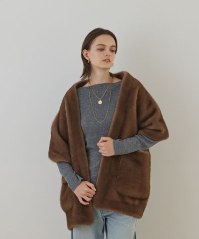 フェイクミンクストール