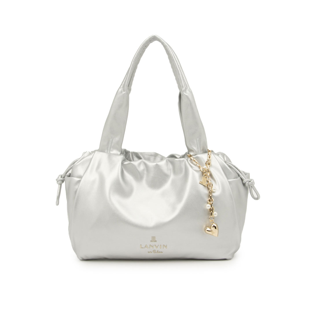 LANVINenBleu(バッグ) ランバン オン ブルー LANVIN en Bleu スフレ ハンドバッグ シルバー FREE