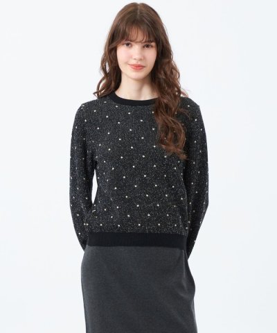 ラメドットニット