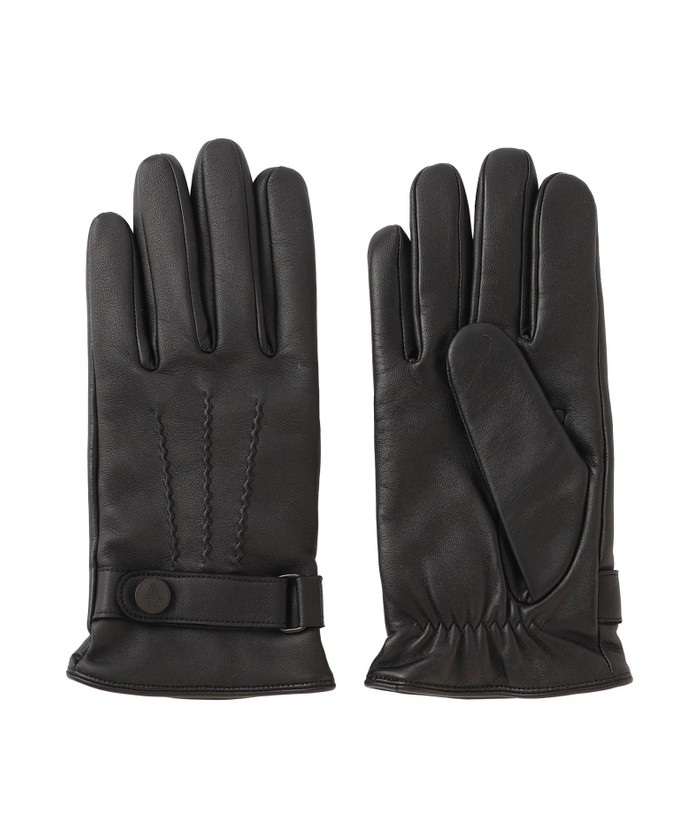 【新品未使用】BOSS レザーウール手袋 黒 レザーグローブ（スマホ対応）(508584211)｜HANKYU MEN'S / 阪急メンズ