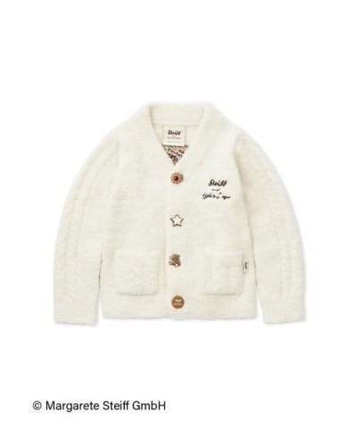 【Steiff】【KIDS】パウダージャガードカーディガン