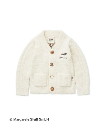 【Steiff】【KIDS】パウダージャガードカーディガン