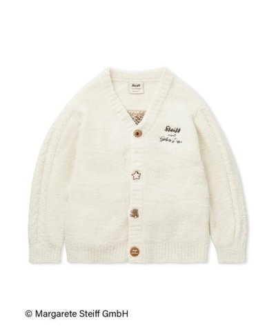 【Steiff】【UNISEX】パウダージャガードカーディガン