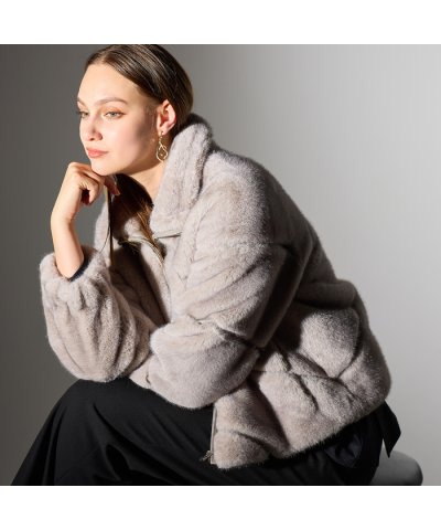 リリアンビューティ Liliane Burty 【L～4L】フェイクファージャケ