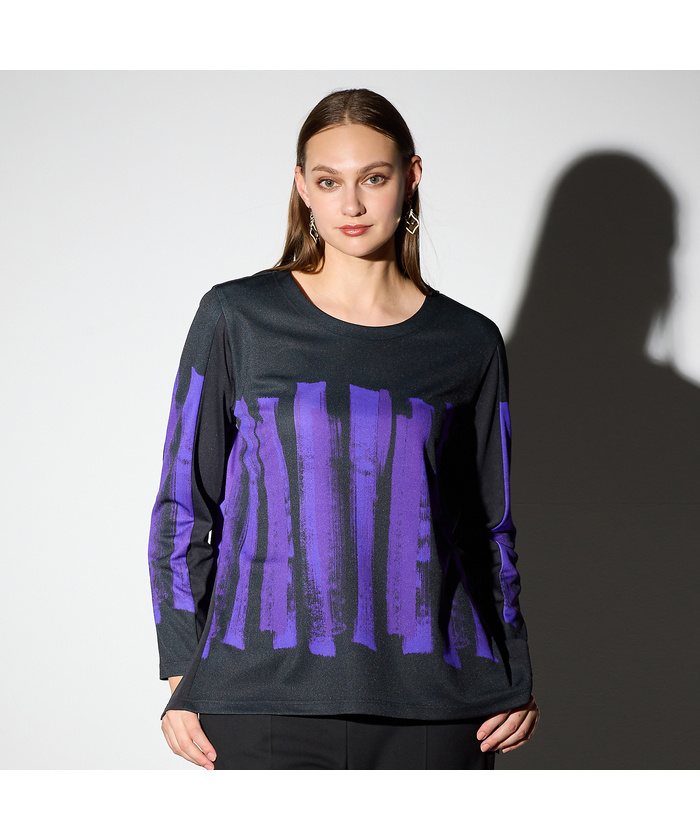 ブラック系｜カットソー・Tシャツ｜Liliane Burty(Lサイズ)(リリアン