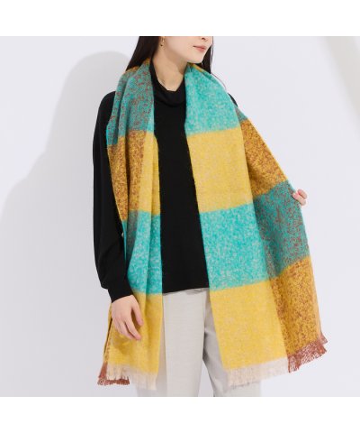 リリアンビューティ Liliane Burty フランス製チェックストール