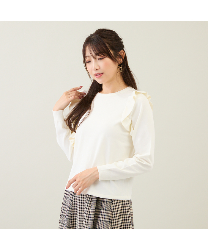 ローズティアラ RoseTiara フリルニットプルオーバー(508621963)｜阪急