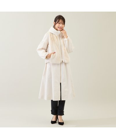 ローズティアラ RoseTiara 【3WAY】ダウンベスト付きコート