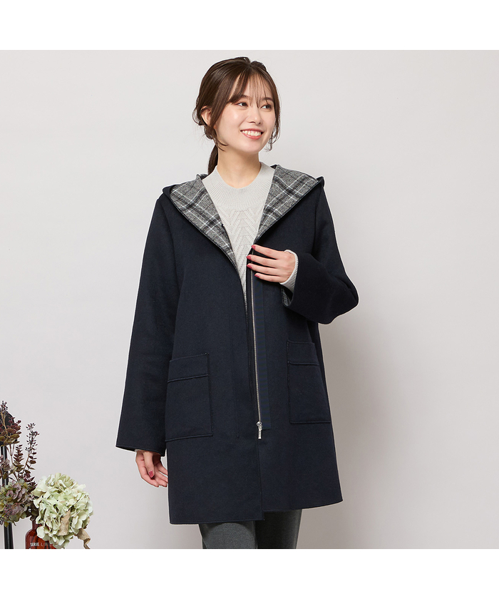 リバーチェックフーディーコート(508622077)｜阪急百貨店公式通販