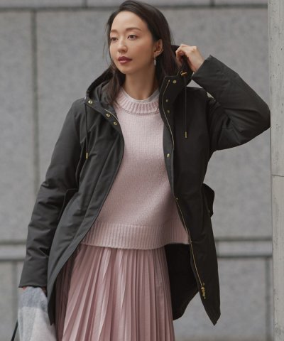 【一部店舗限定/滝沢眞規子さん着用/撥水加工】ミリタリー フーデット ダウンコー