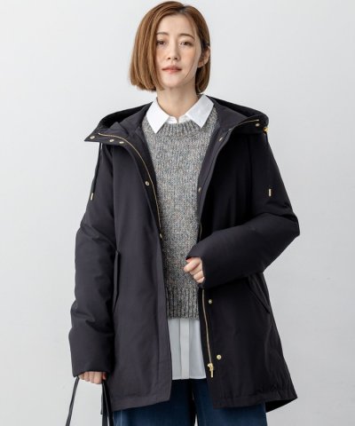 【先行予約/一部店舗限定/撥水加工】ミリタリー フーデット ダウンコート