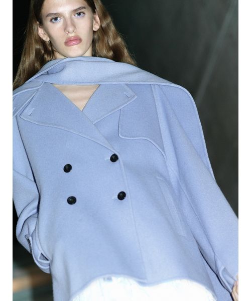 HIGH QUALITY】スカーフ付きウールミドルコート(508623197)｜阪急