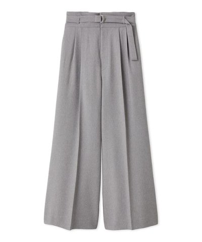 スタイルアップベルティッドワイドパンツ