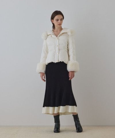 エコファーショートダウンジャケット