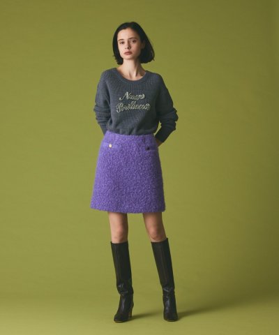 リングウールミニスカート