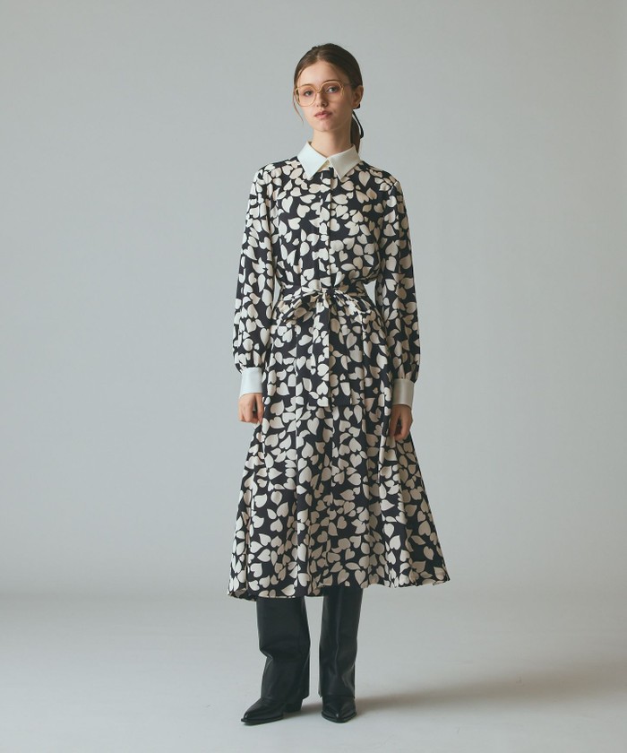 GRACECONTINENTAL ハートクレリックドレス ブラック 36