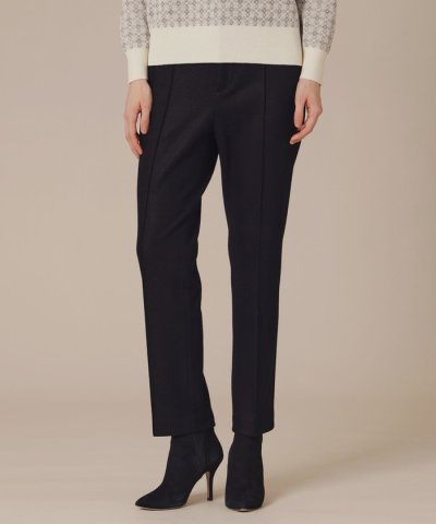 ウォッシャブルウールクロップドパンツ