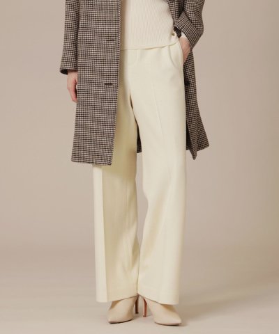 ウォッシャブルウールワイドパンツ