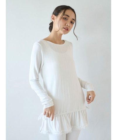 針抜きフリルロンT