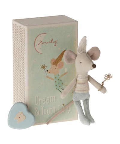 メイレグ Maileg ネズミのトゥースフェアリーセット乳歯ケース&お布団付きブ