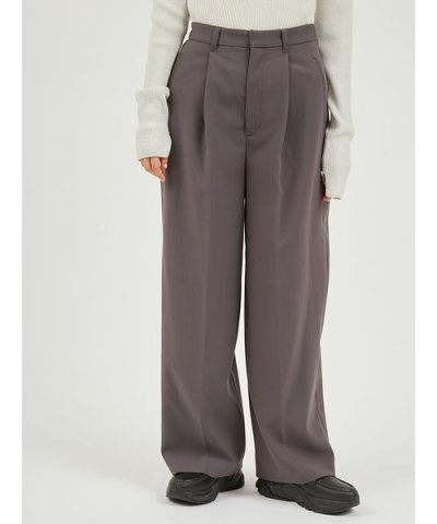 タックワイドパンツ