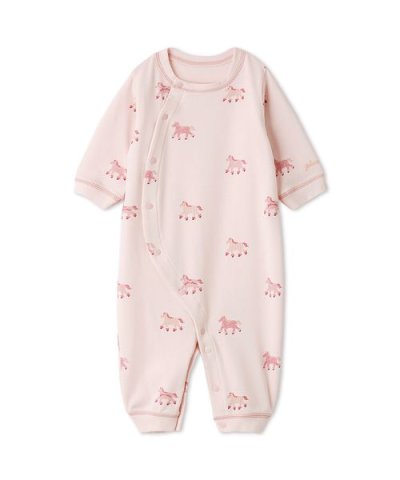 【BABY】新生児ポニー柄2WAYオール