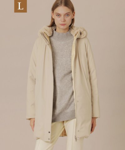 【L】【PONTELAND/ポントランド】リバーシブルダウンコート