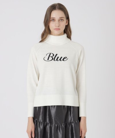 ウールアクリルブレンドニットプルオーバー