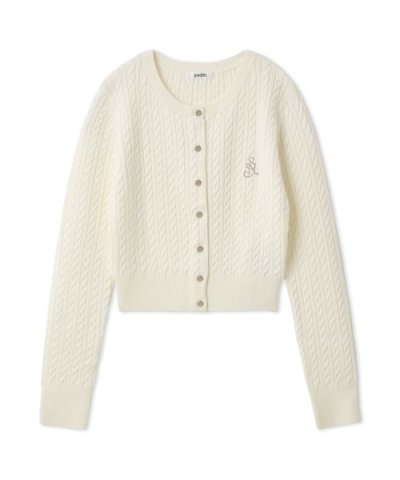 メタルボタンニットカーディガン