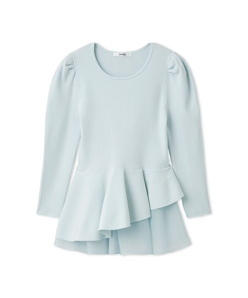 ペプラムアシメニットプルオーバー(508627978)｜阪急百貨店公式通販