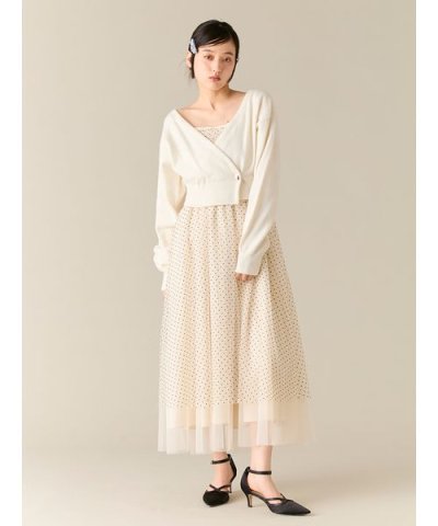 カーデセットチュールワンピース