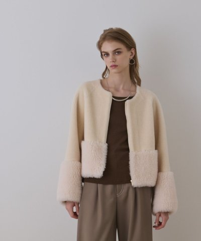 ウールボアジャケット