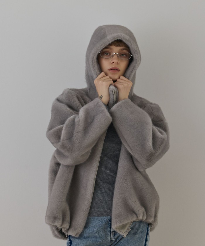 フェイクミンクフードジャケット(508628274)｜阪急百貨店公式通販