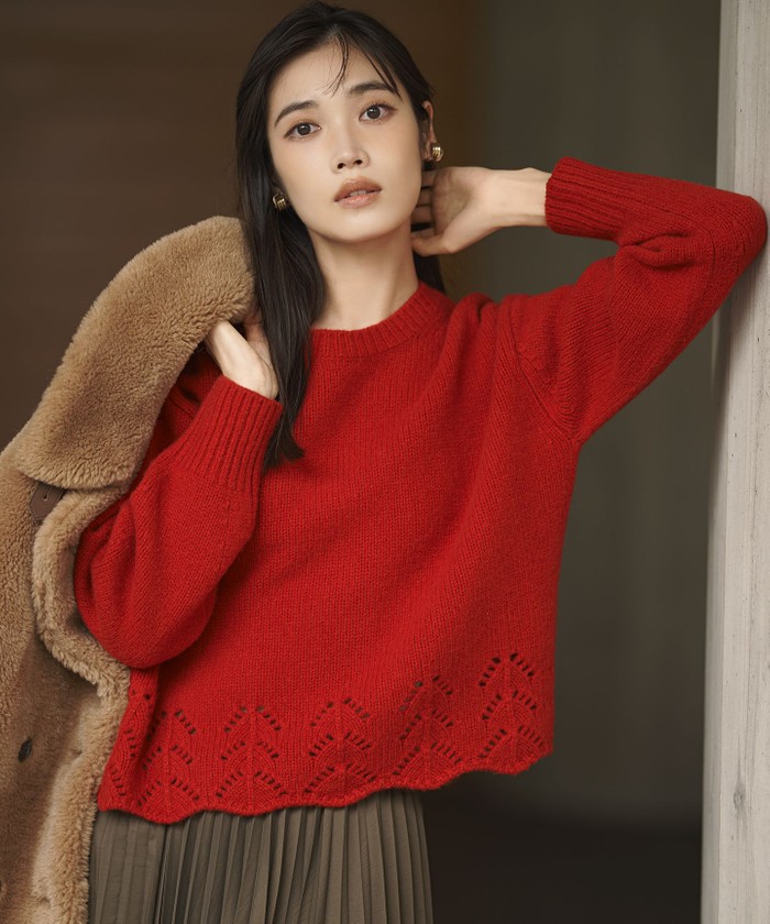 レッド系｜ニット・セーター｜23区(ニジュウサンク)｜阪急百貨店公式