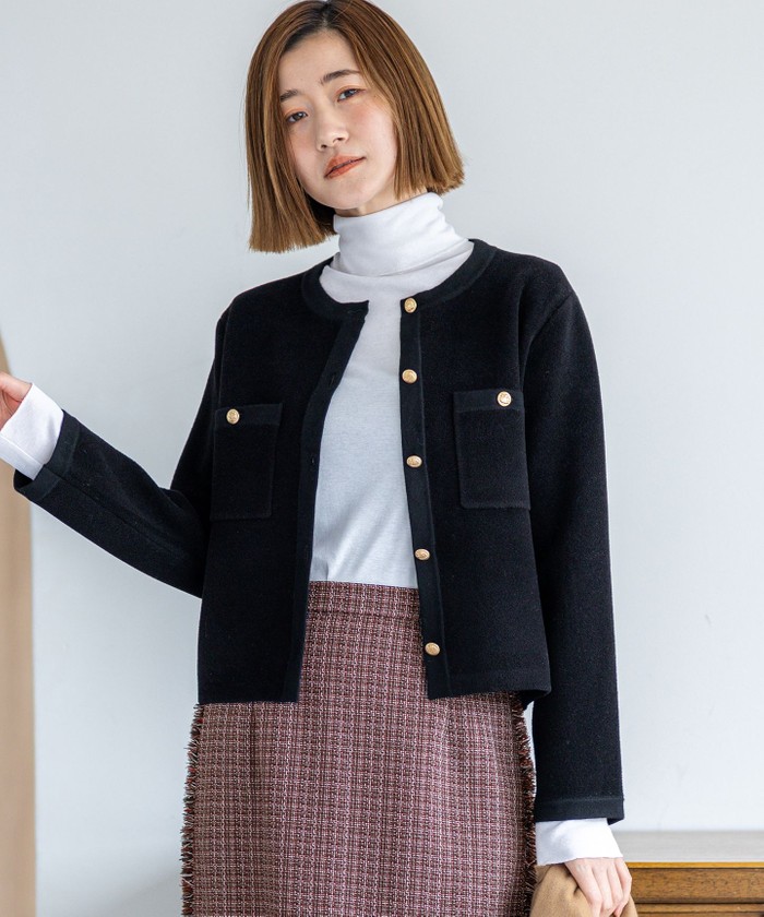 ブラック系｜カーディガン｜23区 (Lサイズ)(ニジュウサンク Lサイズ