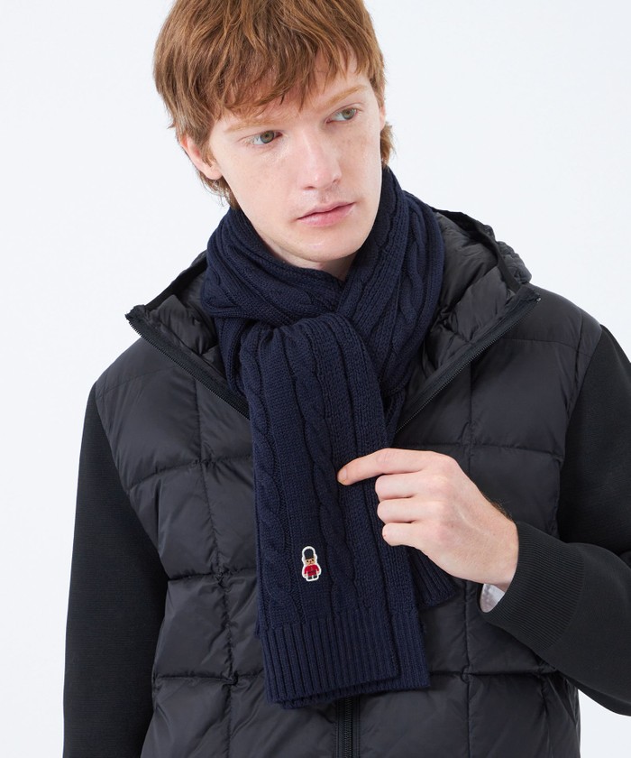 バッキンガムベア ケーブル ニットマフラー(508382354)｜HANKYU MEN'S