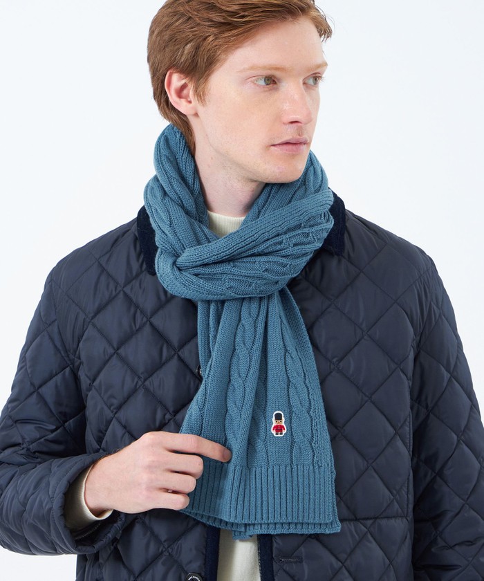 バッキンガムベア ケーブル ニットマフラー(508382354)｜HANKYU MEN'S