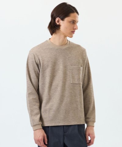 起毛ブリスター クルーネックロンＴ