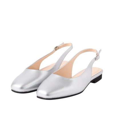 スリングバックスクエアパンプス