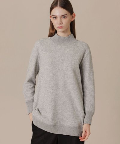 【L】フラッシュドソフトカラーニットプルオーバー