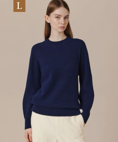 【WEB・一部店舗限定】【L】ウールカシミヤクルーネックプルオーバー
