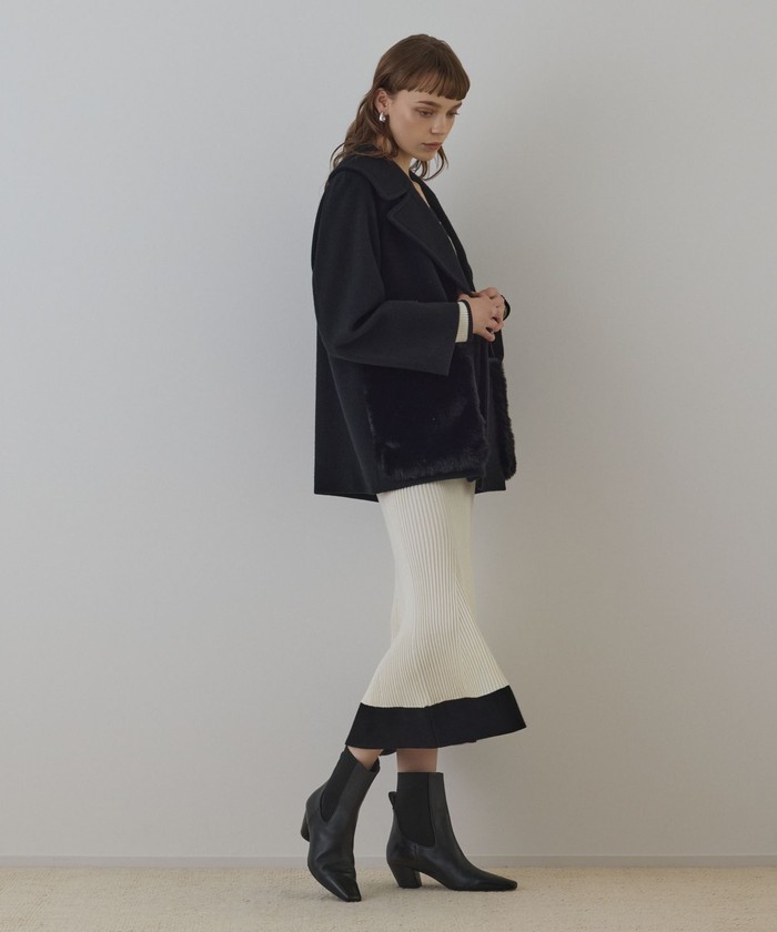 ファーポケットピーコート(508632092)｜阪急百貨店公式通販サイト