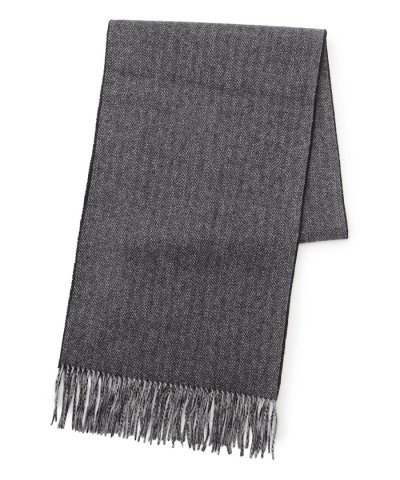 リバーシブル カシミヤマフラー