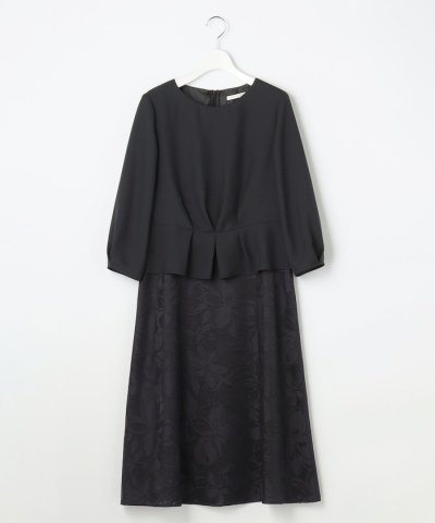 【17号サイズまで展開】フラワーオパールプリント ワンピース