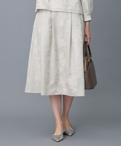 【17号サイズまで展開・セットアップ対応】フラワーオパールプリント スカート