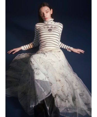 エトワールエンブロイダリーチュールスカート